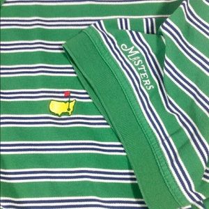 Size XL Masters green striped polo golf shirt